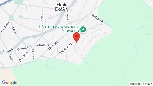 Apartments for rent i Dionysos - kort over placeringen