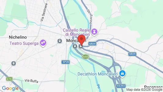 Apartments for rent i Moncalieri - kort over placeringen