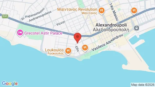 Apartments for rent i Alexandroupoli - kort over placeringen