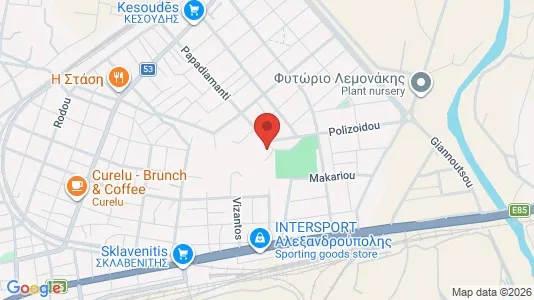 Apartments for rent i Alexandroupoli - kort over placeringen