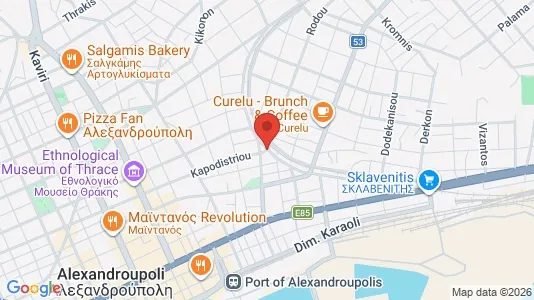 Apartments for rent i Alexandroupoli - kort over placeringen