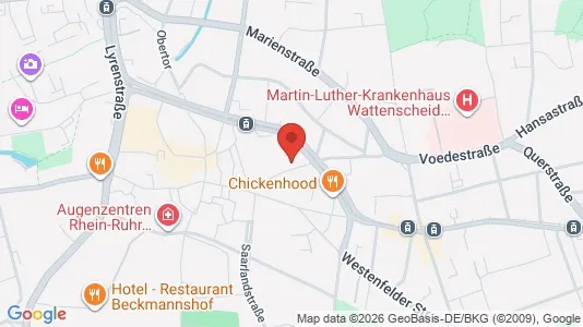Apartments for rent i Bochum - kort over placeringen