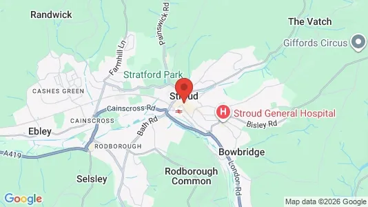 Apartments for rent i Stroud - Gloucestershire - kort over placeringen
