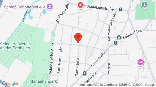 Apartments for rent i Leipzig - kort over placeringen