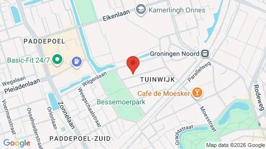 Apartments for rent i Groningen - kort over placeringen