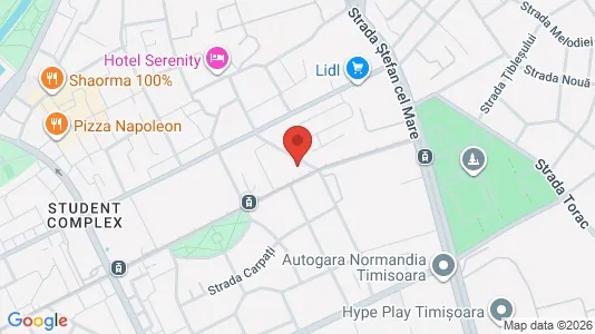 Apartments for rent i Timişoara - kort over placeringen