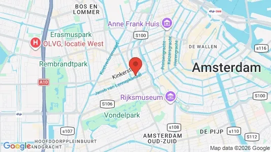 Apartments for rent i Amsterdam Oud-West - kort over placeringen