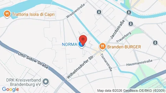 Apartments for rent i Brandenburg an der Havel - kort over placeringen