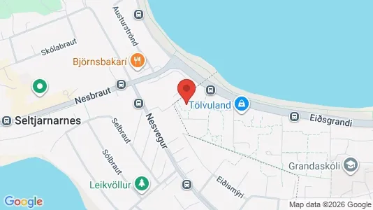 Apartments for rent i Reykjavík Vesturbær - kort over placeringen