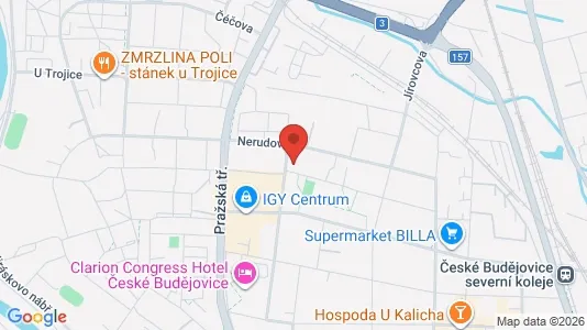 Apartments for rent i České Budějovice - kort over placeringen