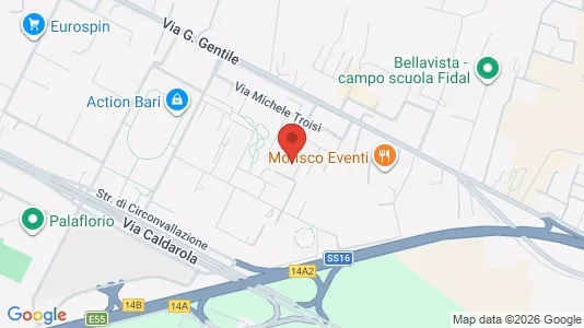 Apartments for rent i Bari - kort over placeringen