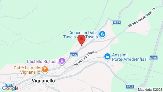 Apartments for rent i Vignanello - kort over placeringen