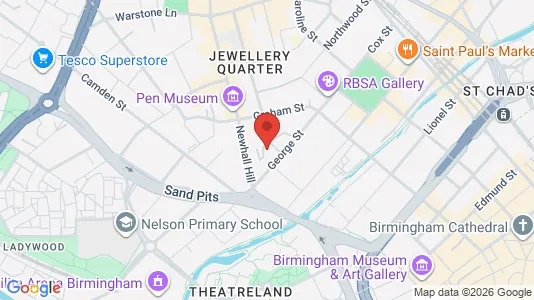 Apartments for rent i Birmingham - West Midlands - kort over placeringen