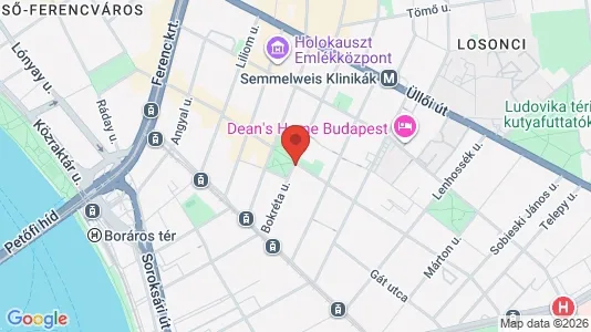 Apartments for rent i Budapest Ferencváros - kort over placeringen