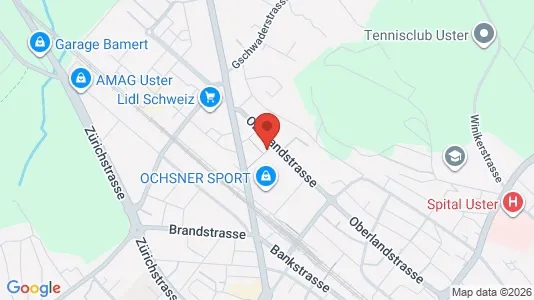 Apartments for rent i Uster - kort over placeringen