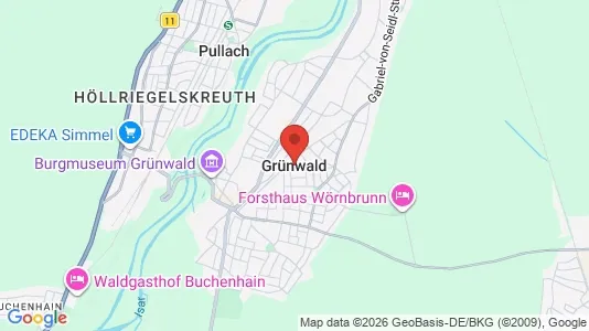 Apartments for rent i Grünwald - kort over placeringen