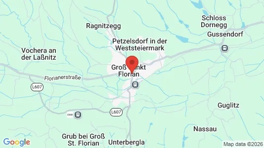 Apartments for rent i Groß Sankt Florian - kort over placeringen