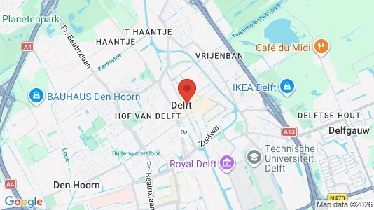 Apartments for rent i Delft - kort over placeringen