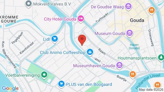 Apartments for rent i Gouda - kort over placeringen
