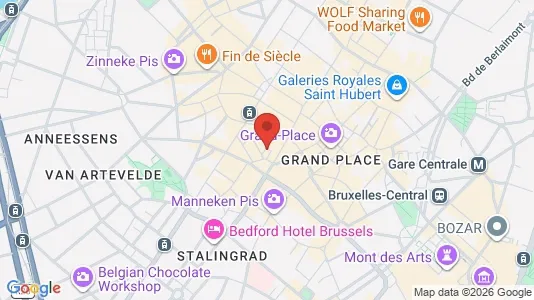 Apartments for rent i Stad Brussel - kort over placeringen