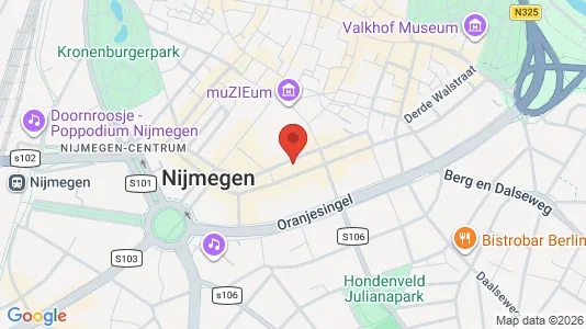 Apartments for rent i Nijmegen - kort over placeringen