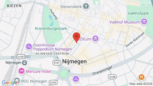 Apartments for rent i Nijmegen - kort over placeringen