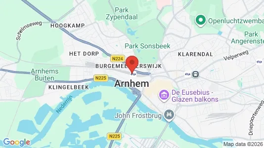 Houses for rent i Arnhem - kort over placeringen