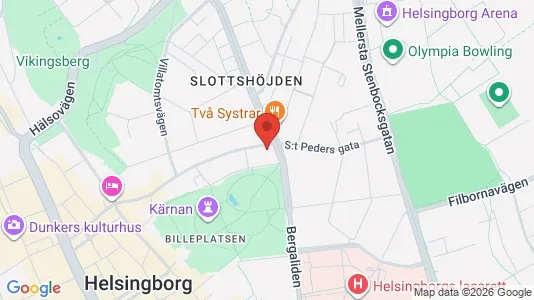Apartments for rent i Helsingborg - kort over placeringen