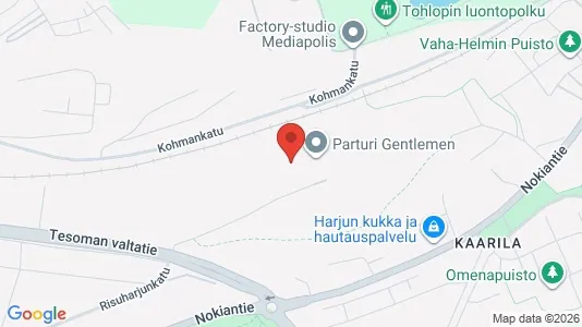Rooms for rent i Tampere Lounainen - kort over placeringen