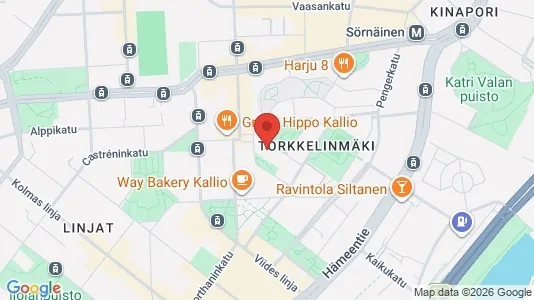 Rooms for rent i Helsinki Keskinen - kort over placeringen