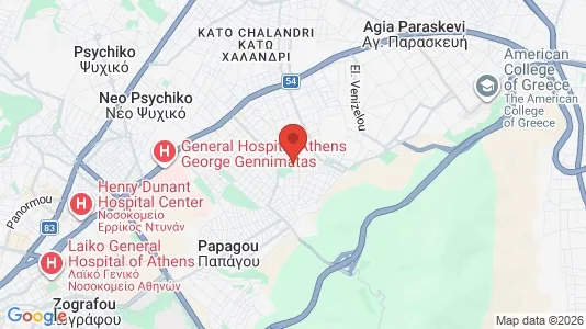 Apartments for rent i Cholargos - kort over placeringen