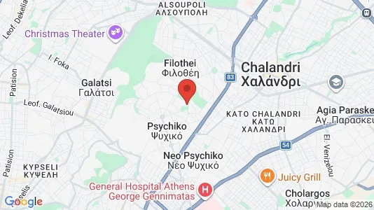 Apartments for rent i Filothei-Psychiko - kort over placeringen