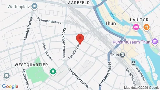 Apartments for rent i Thun - kort over placeringen