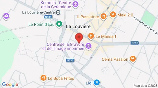 Apartments for rent i La Louvière - kort over placeringen