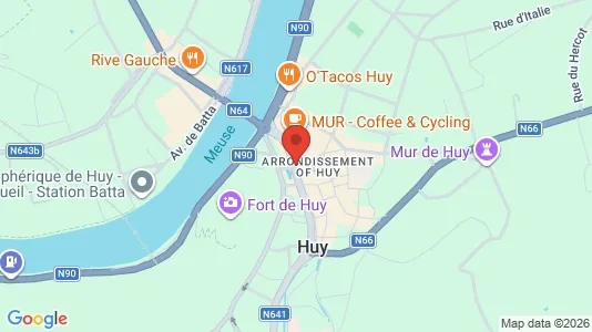 Apartments for rent i Hoei - kort over placeringen