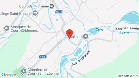 Apartments for rent i Court-Saint-Étienne - kort over placeringen
