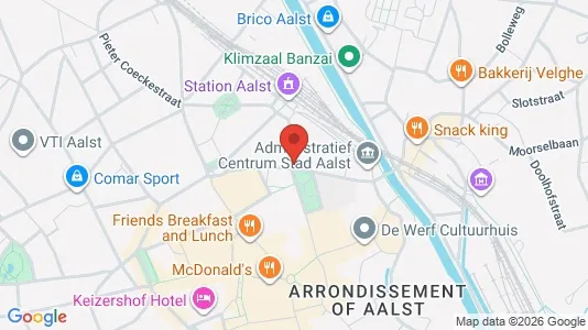Apartments for rent i Aalst - kort over placeringen