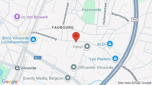 Apartments for rent i Vilvoorde - kort over placeringen