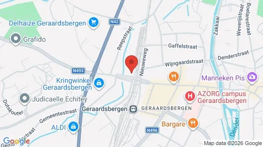 Apartments for rent i Geraardsbergen - kort over placeringen