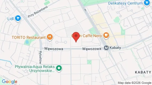 Apartments for rent i Warszawa Ursynów - kort over placeringen
