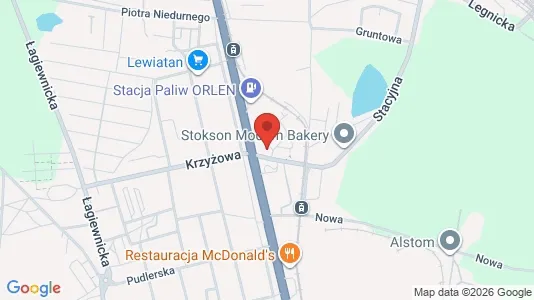 Apartments for rent i Chorzów - kort over placeringen