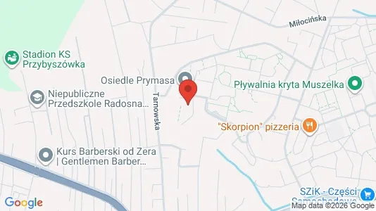 Apartments for rent i Rzeszów - kort over placeringen