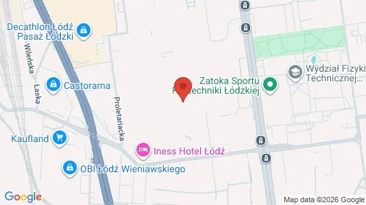 Apartments for rent i Łódź - kort over placeringen