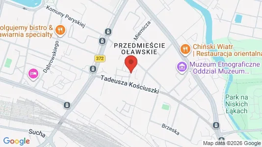 Apartments for rent i Wrocław - kort over placeringen