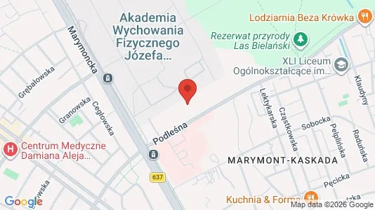 Apartments for rent i Warszawa Bielany - kort over placeringen