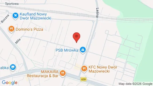 Apartments for rent i Nowodworski - kort over placeringen