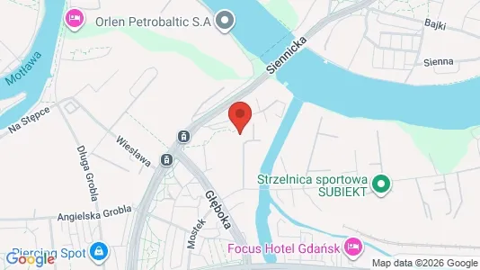 Rooms for rent i Gdańsk - kort over placeringen
