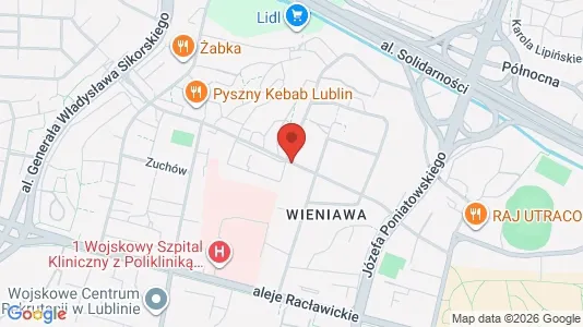 Apartments for rent i Lublin - kort over placeringen