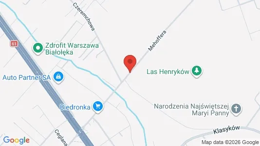 Apartments for rent i Warszawa Białołęka - kort over placeringen