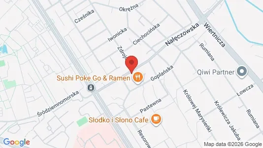 Apartments for rent i Warszawa Mokotów - kort over placeringen